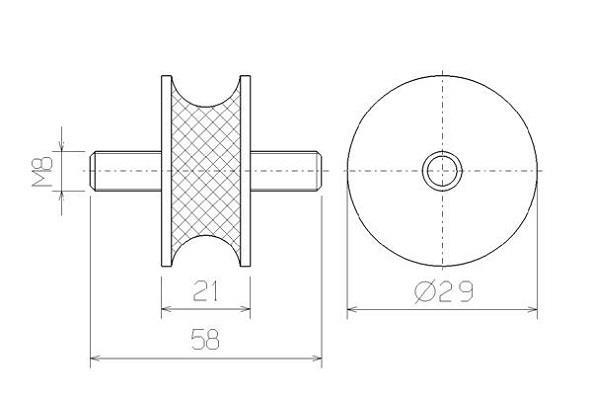 Bandes de caoutchouc, échappement WALKER ref. 81354