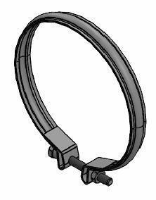 Collier de serrage, échappement WALKER 81774