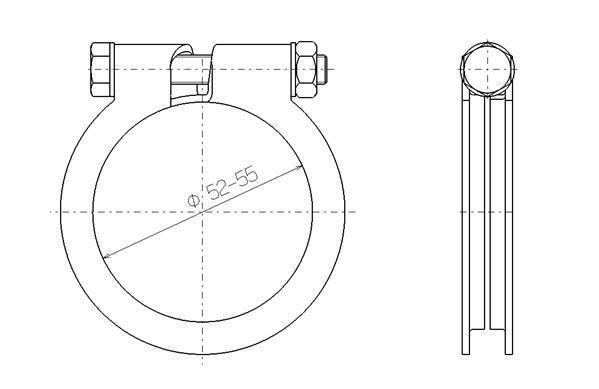 Collier de serrage, échappement WALKER ref. 81813