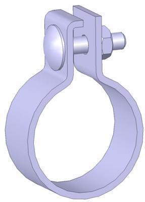 Brida de fijación, escape (Abrazadera de presion, escape) WALKER ref. 81911