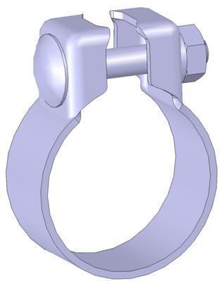 Collier de serrage, échappement WALKER ref. 81987