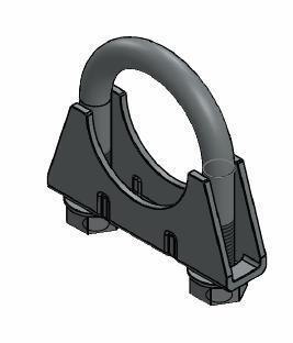 Collier de serrage, échappement WALKER ref. 82304