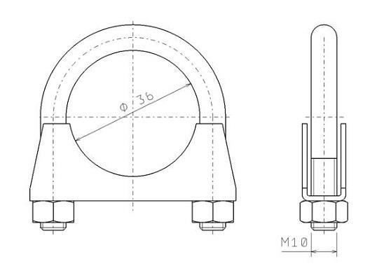 Collier de serrage, échappement WALKER ref. 82347