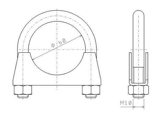 Collier de serrage, échappement WALKER ref. 82350