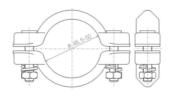 Collier de serrage, échappement WALKER ref. 82486