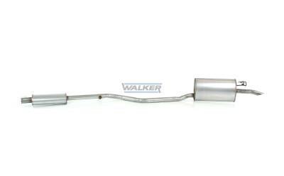 Silencieux arrière (Pot d'échappement) WALKER 19023