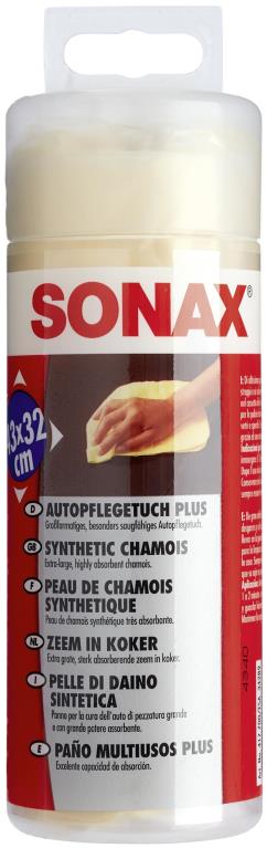 Peau chamoisée essuyage et lustrage SONAX ref. 04177000
