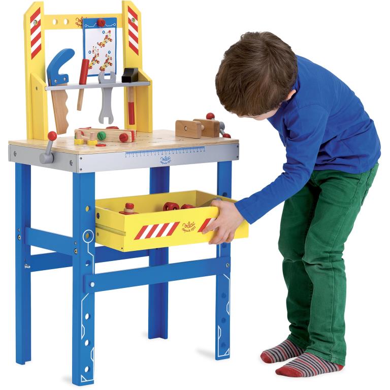 Jeux d'imitation VILAC Grand établi Batibloc et son tiroir/boîte à outils - ref. 2131