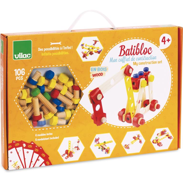 Jeux de construction VILAC Coffret de construction Batibloc - ref. 2139
