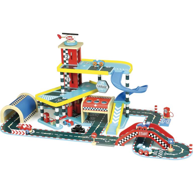 Jeux d'imitation VILAC Garage et grand circuit Vilacity - ref. 2339