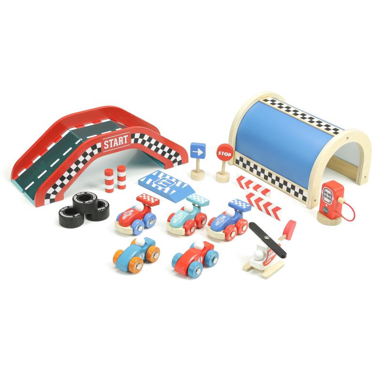 Jeux d'imitation VILAC Garage et grand circuit Vilacity - ref. 2339