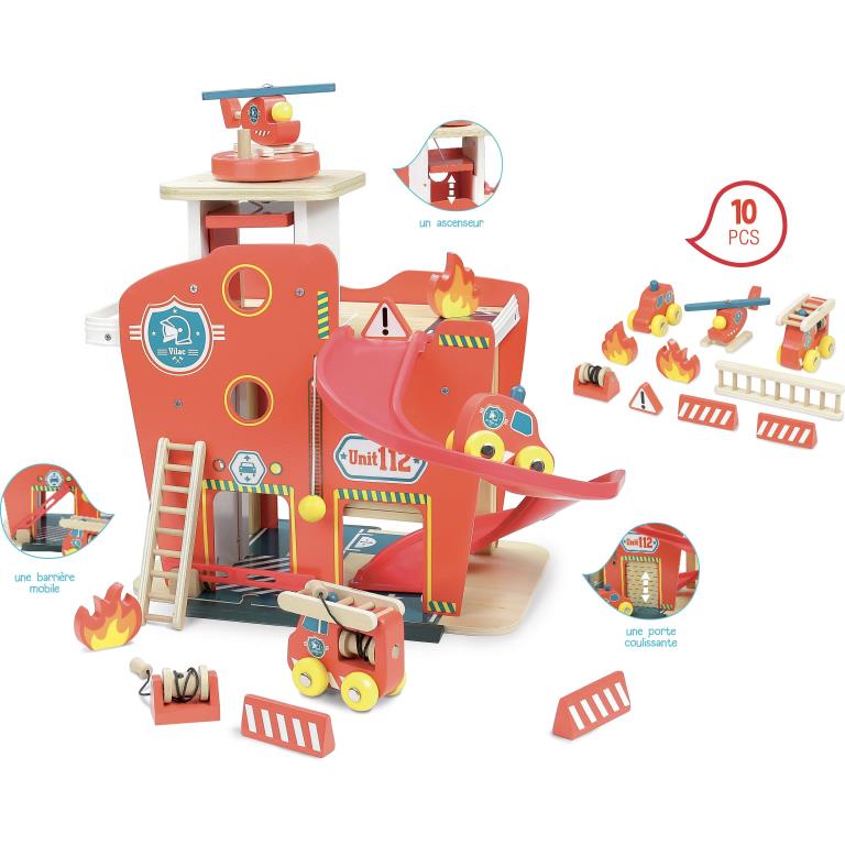 Jeux d'imitation VILAC Caserne de pompiers Vilacity - ref. 2359