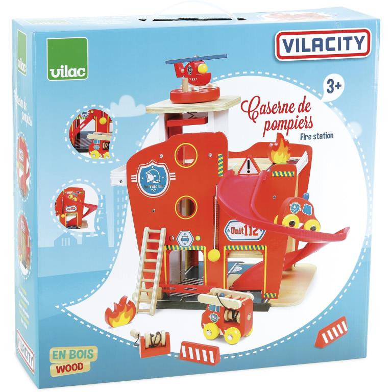 Jeux d'imitation VILAC Caserne de pompiers Vilacity - ref. 2359