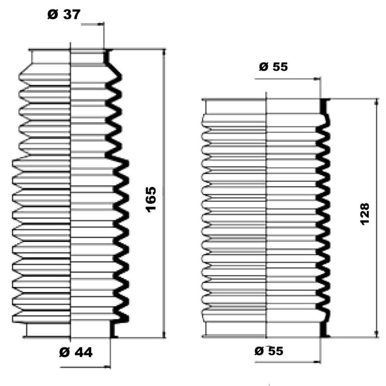 Juego de fuelles, dirección MOOG ref. K150027