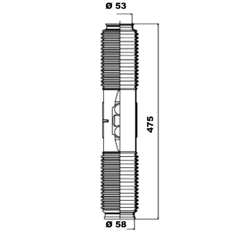 Soufflet de direction (Soufflet de cremaillere) MOOG ref. K150079