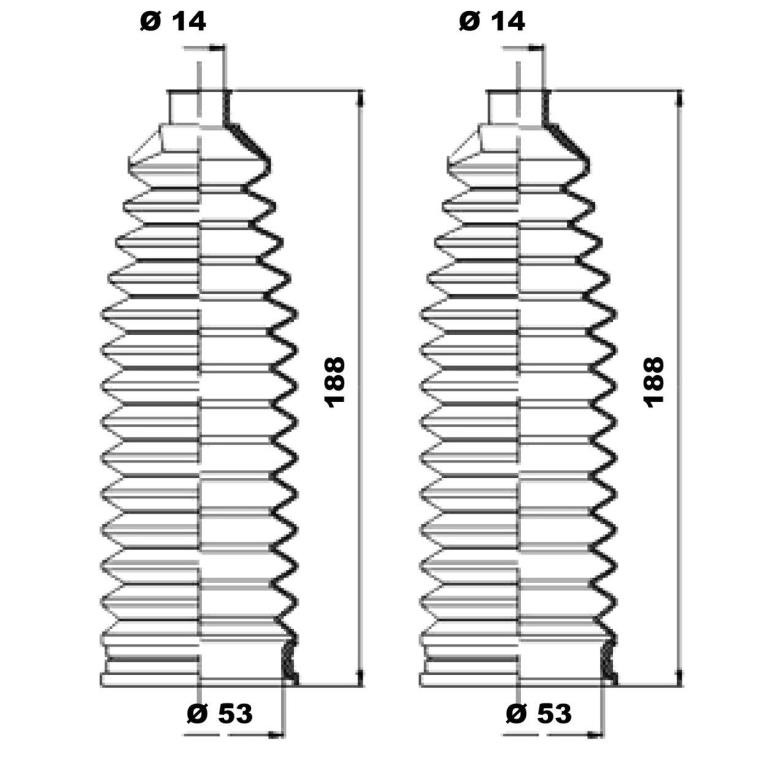 Fole de direção MOOG ref. K150216