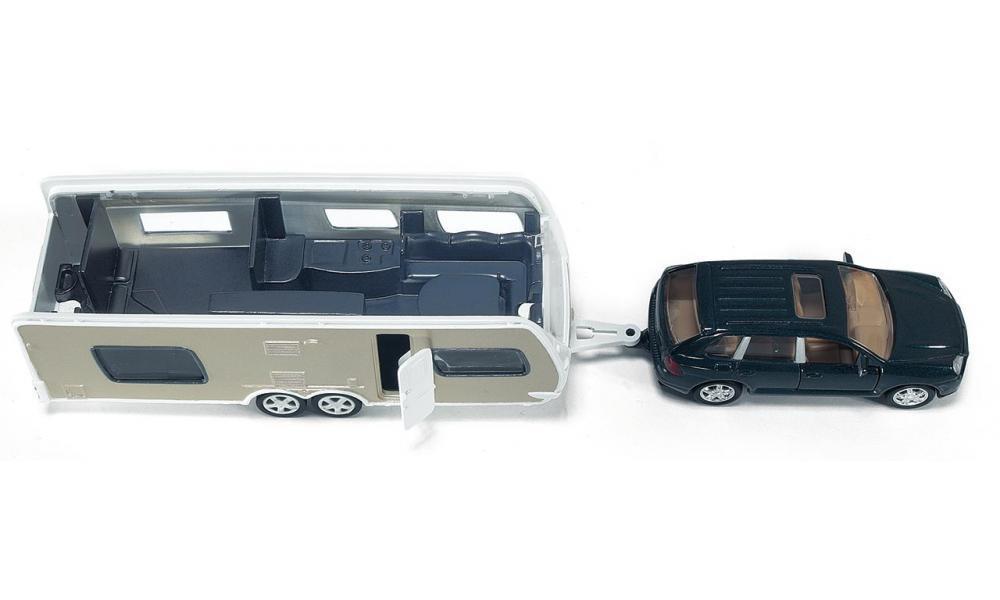 Camions, tracteurs, pompiers et petites voitures SIKU Voiture avec caravane - ref. 2542