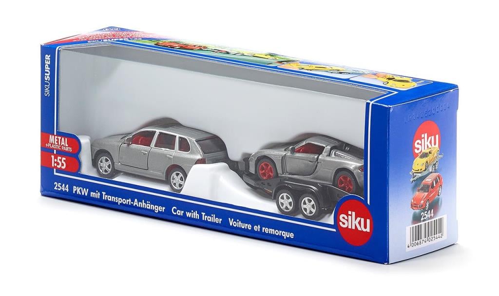 Camions, tracteurs, pompiers et petites voitures SIKU Voiture avec remorque - ref. 2544