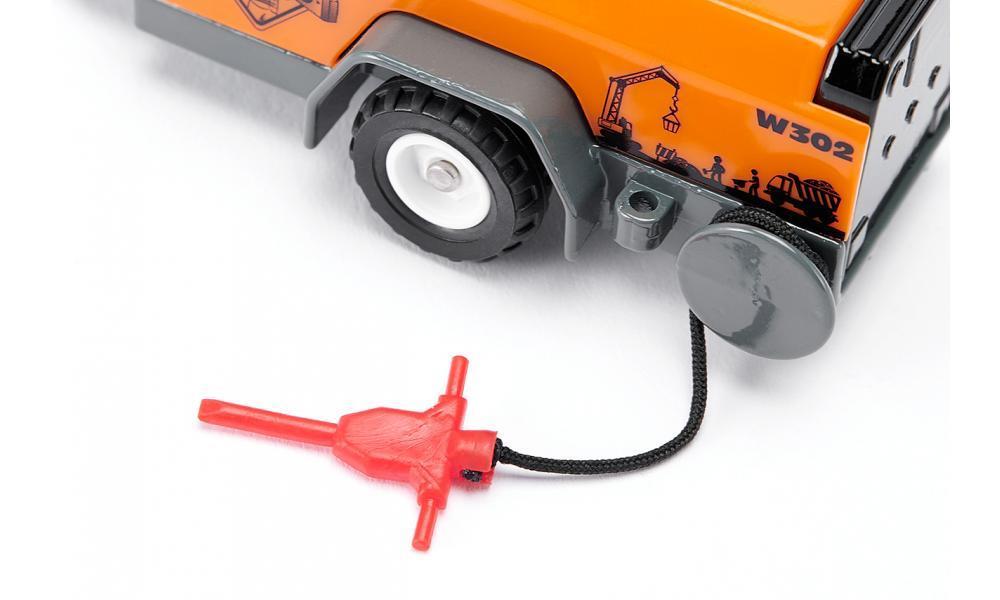 Camions, tracteurs, pompiers et petites voitures SIKU RAM 1500 avec remorque compresseur - ref. 3505