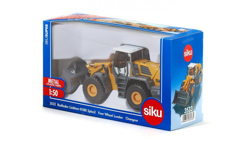Camions, tracteurs, pompiers et petites voitures SIKU Liebherr L580 Chargeur 4 roues - ref. 3533