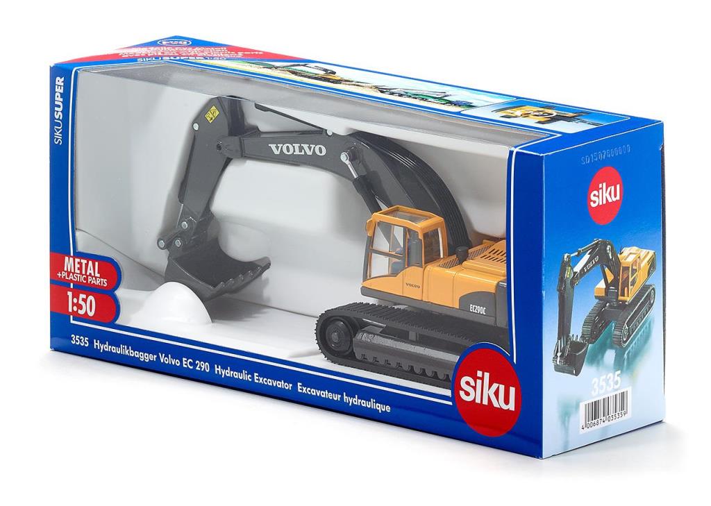 Camions, tracteurs, pompiers et petites voitures SIKU Volvo EC 290 Excavateur hydraulique - ref. 3535
