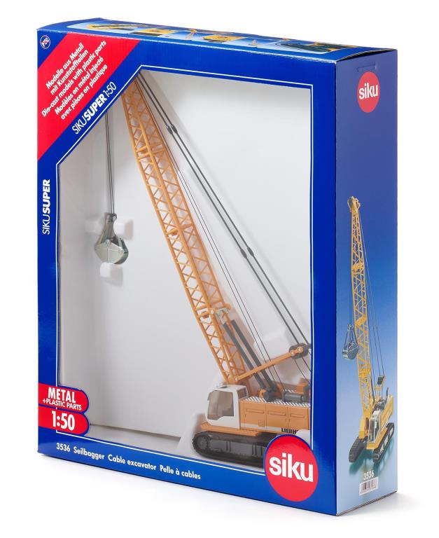 Camions, tracteurs, pompiers et petites voitures SIKU Pelle à câbles - ref. 3536