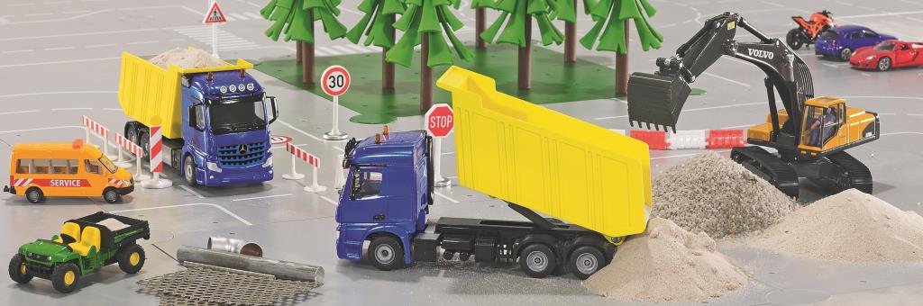 Camions, tracteurs, pompiers et petites voitures SIKU Mercedes-Benz Arocs avec benne basculante - ref. 3549