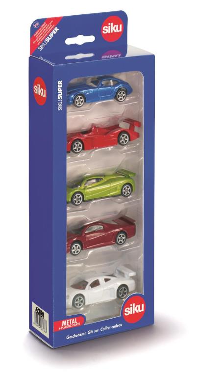 Camions, tracteurs, pompiers et petites voitures SIKU 5 voitures de tourisme - ref. 6281