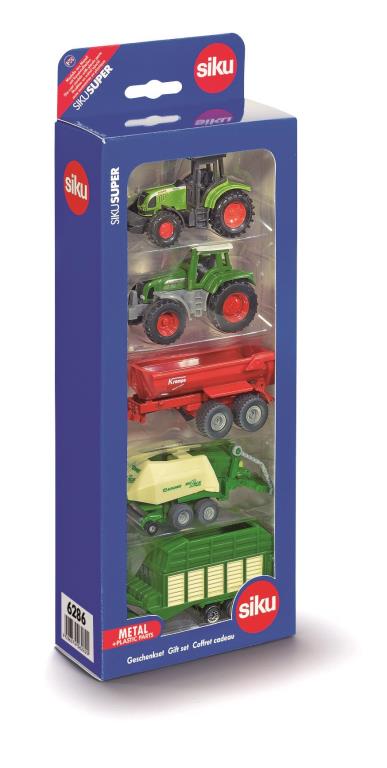 Camions, tracteurs, pompiers et petites voitures SIKU 5 véhicules agricoles - ref. 6286