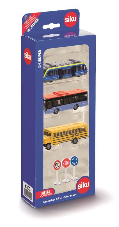 Camions, tracteurs, pompiers et petites voitures SIKU 3 transports urbains - ref. 6303