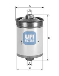 Filtre à carburant (Filtre à gasoil) UFI Filters ref. 31.531.00