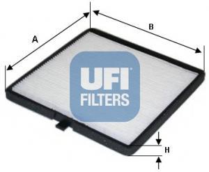 Filtre d'habitacle (Filtre à pollen) UFI Filters ref. 53.144.00