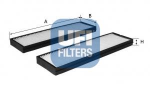 Filtre d'habitacle (Filtre à pollen) UFI Filters ref. 53.163.00