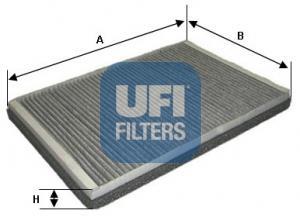 Filtre d'habitacle (Filtre à pollen) UFI Filters ref. 54.123.00