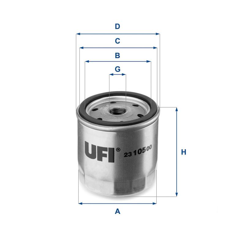 Filtre à huile UFI Filters ref. 23.105.00