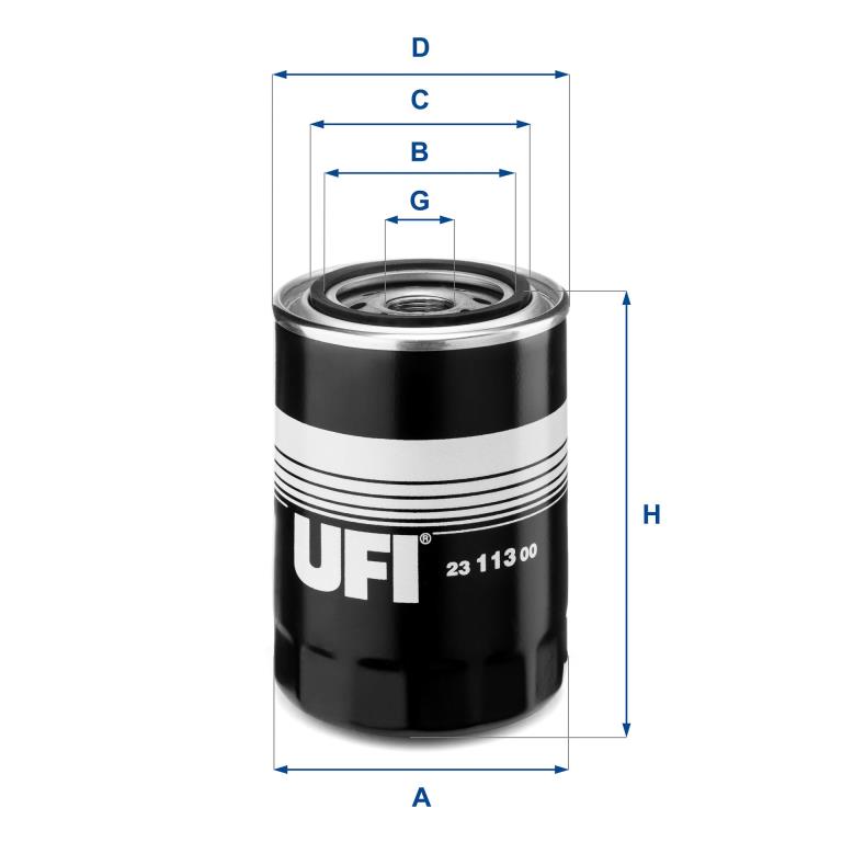 Filtre à huile UFI Filters ref. 23.113.00
