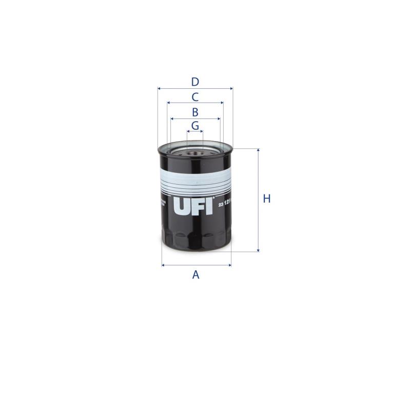 Filtre à huile UFI Filters ref. 23.121.00