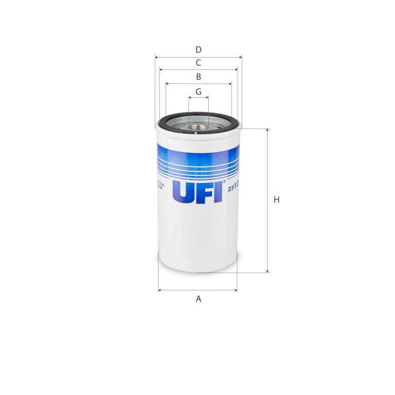 Filtre à huile UFI Filters ref. 23.122.00