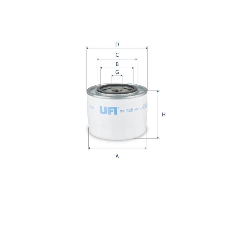 Filtre à huile UFI Filters ref. 23.128.00