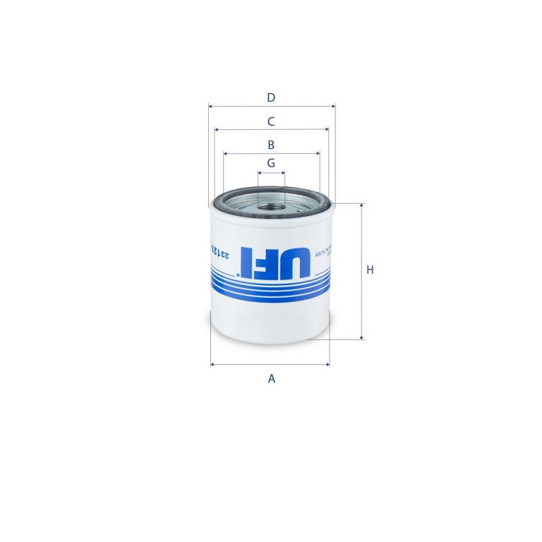 Filtre à huile UFI Filters ref. 23.129.01