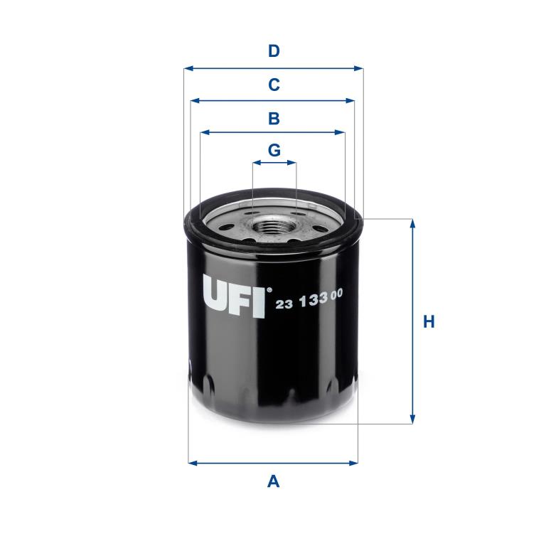 Filtre à huile UFI Filters ref. 23.133.00
