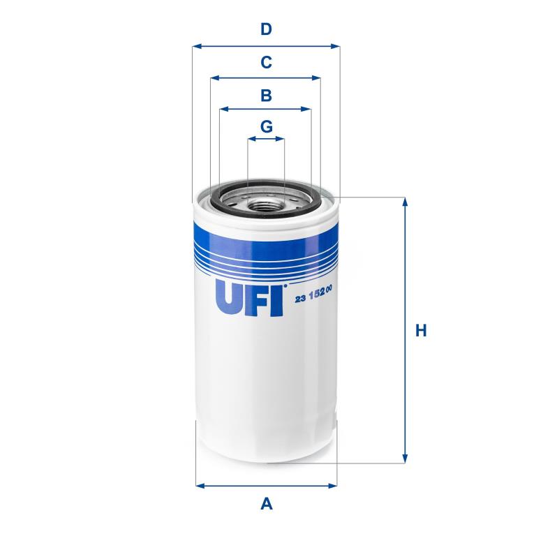 Filtre à huile UFI Filters ref. 23.152.00