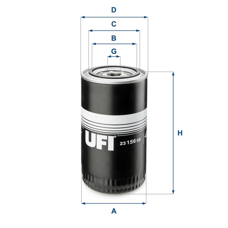 Filtre à huile UFI Filters ref. 23.156.00