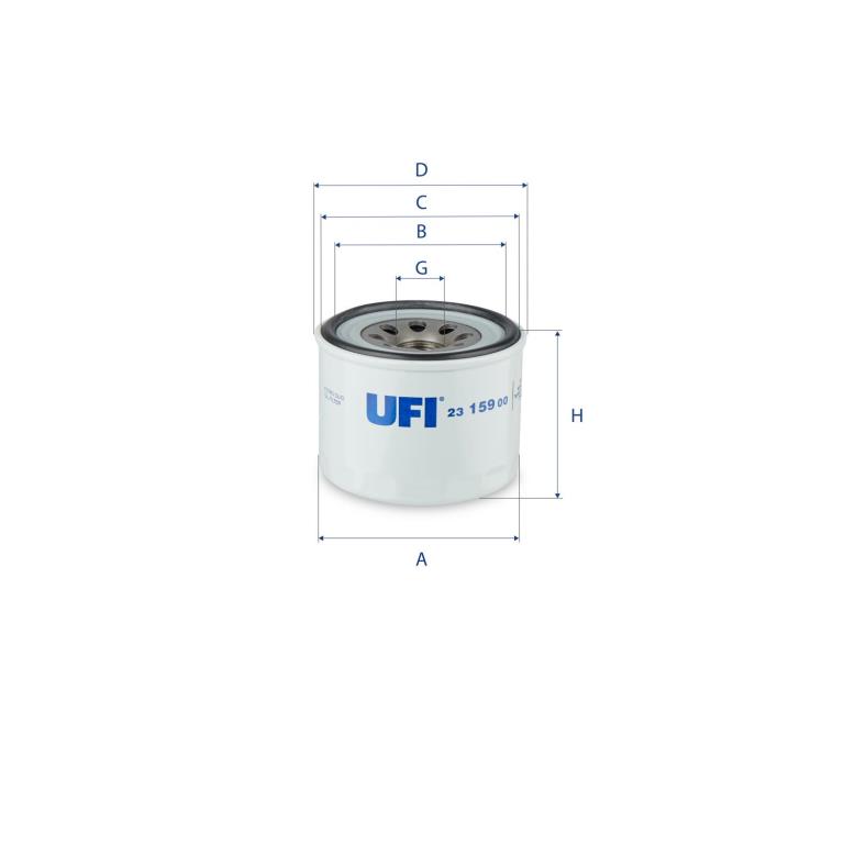 Filtre à huile UFI Filters ref. 23.159.00