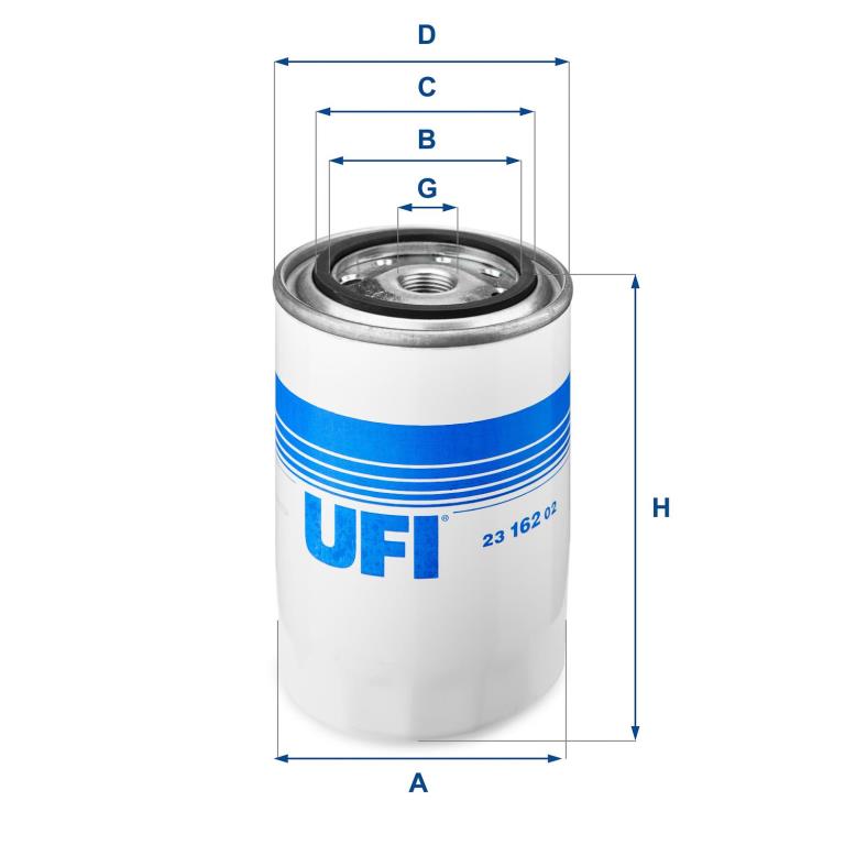 Filtre à huile UFI Filters ref. 23.162.02