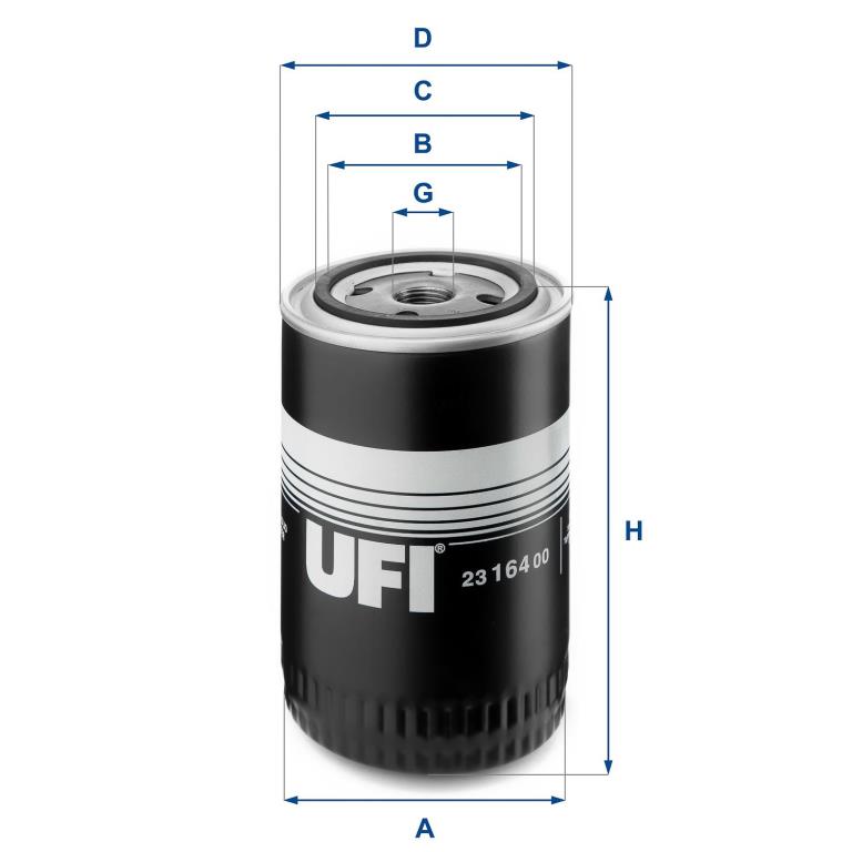 Filtre à huile UFI Filters ref. 23.164.00