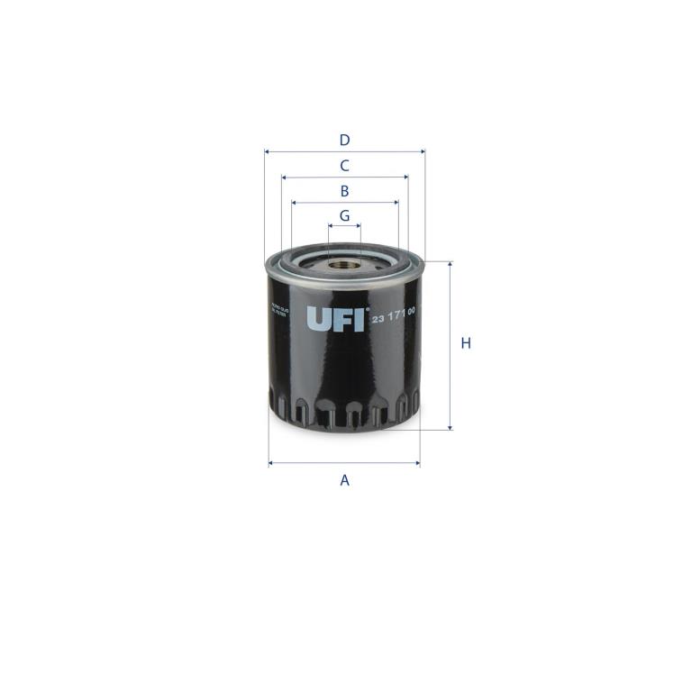 Filtre à huile UFI Filters ref. 23.171.00
