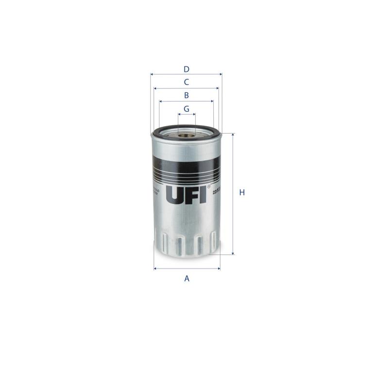 Filtre à huile UFI Filters ref. 23.186.01
