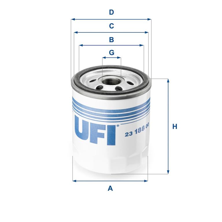 Filtro de óleo UFI Filters ref. 23.188.00