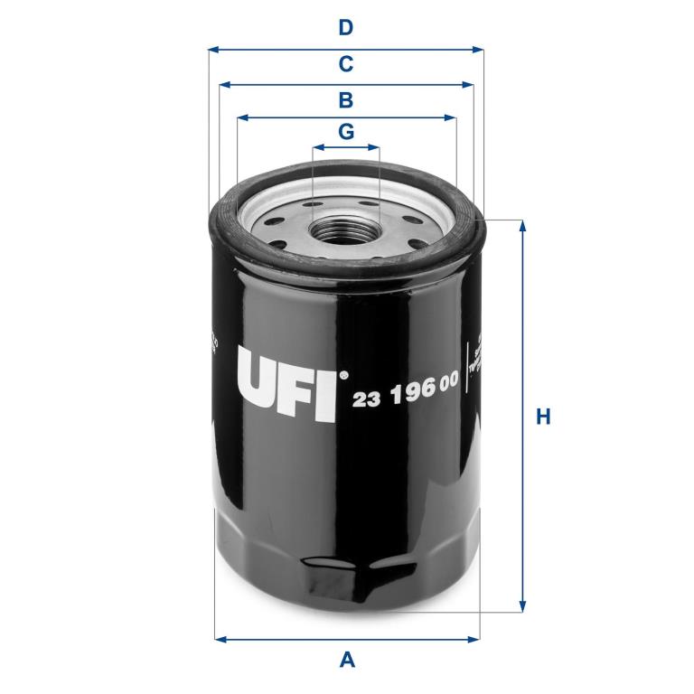 Filtre à huile UFI Filters ref. 23.196.00